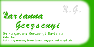 marianna gerzsenyi business card